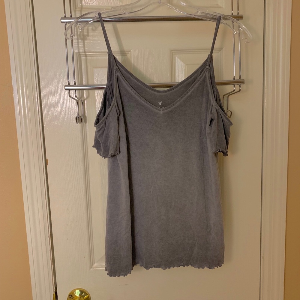 American Eagle cold shoulder tee